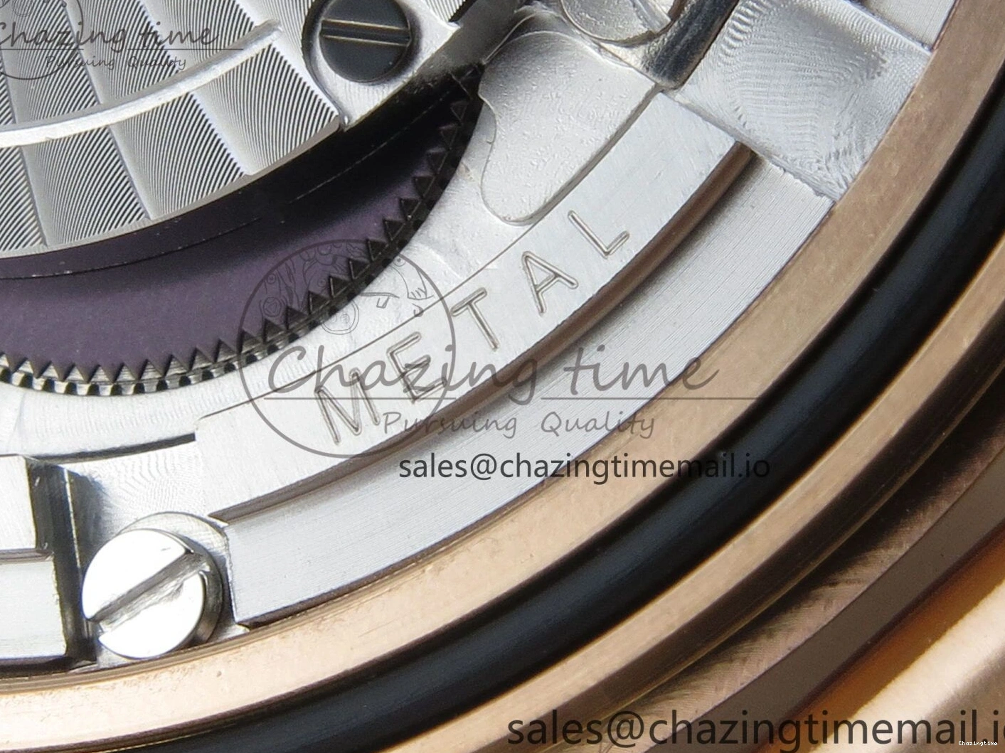 0322 Stylish Seamaster 300M Diver Rose Gold VSF 1:1 Best Edition Black Dial on Mesh Bracelet A 7662